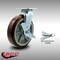 Service Caster 8 Inch SS Polyurethane Caster with Roller Bearing and Brake/Swivel Lock SCC SCC-SS30S820-PPUR-TLB-BSL - alternate 3
